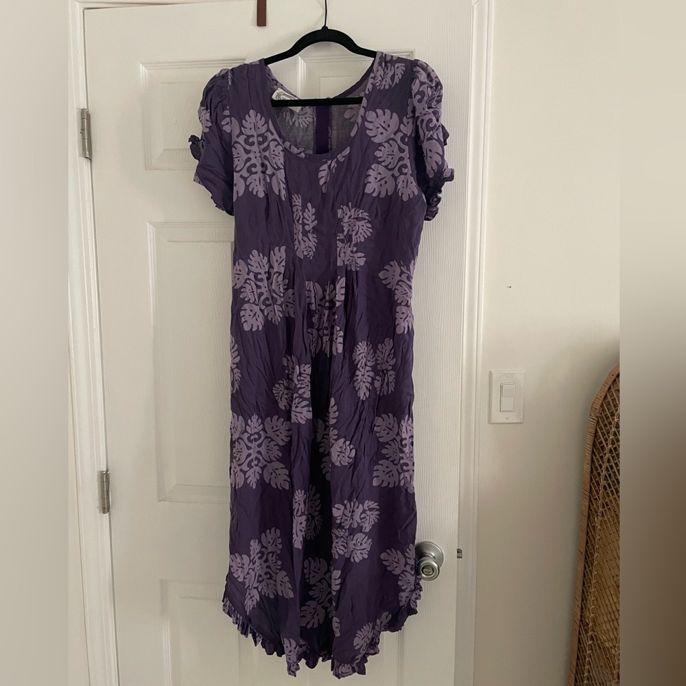 Purple Leinaʻala midi dress